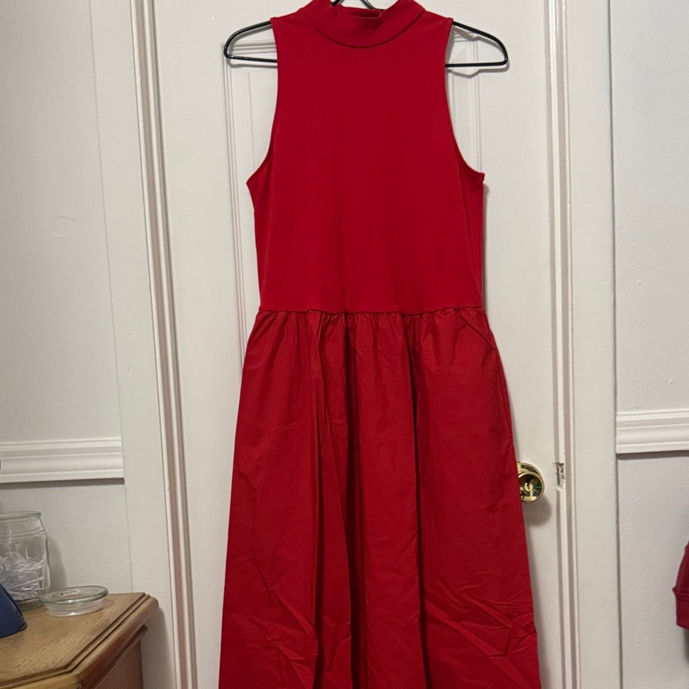 a new day Red Midi Dress
